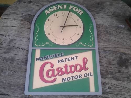 CASTROL ADVERTISING CLOCK